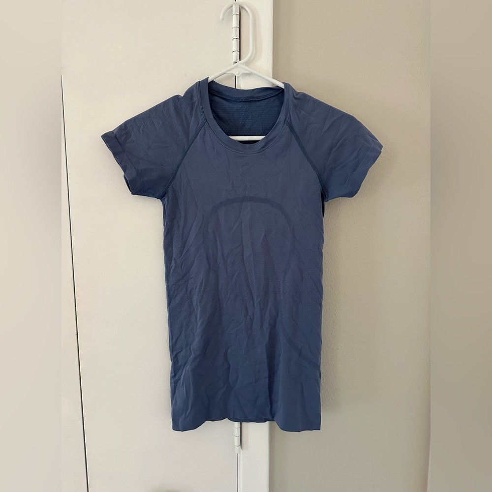 Lululemon Swiftly Tech Short-Sleeve Shirt 2.0 *Hip Length* OASIS BLUE Size 2